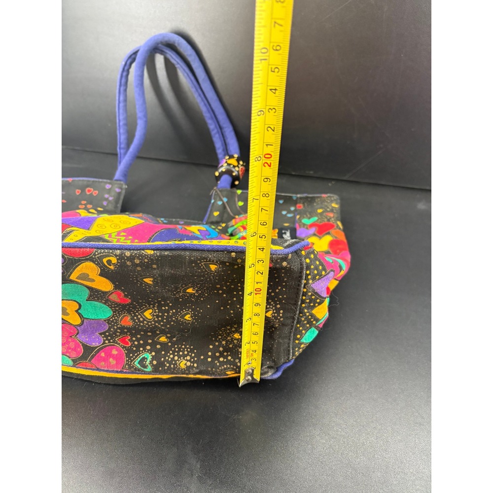 Laurel Burch Canvas Tote Bag Kindred Spirits People Hearts Multi-Color Artistic - Picture 11 of 12